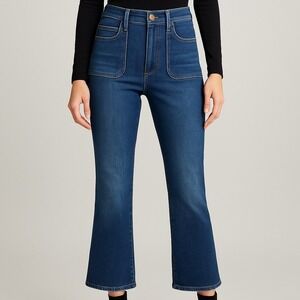 Joe's Jeans The Callie High Rise Cropped Boot‎ Patch Pocket Size 31x26 Everday